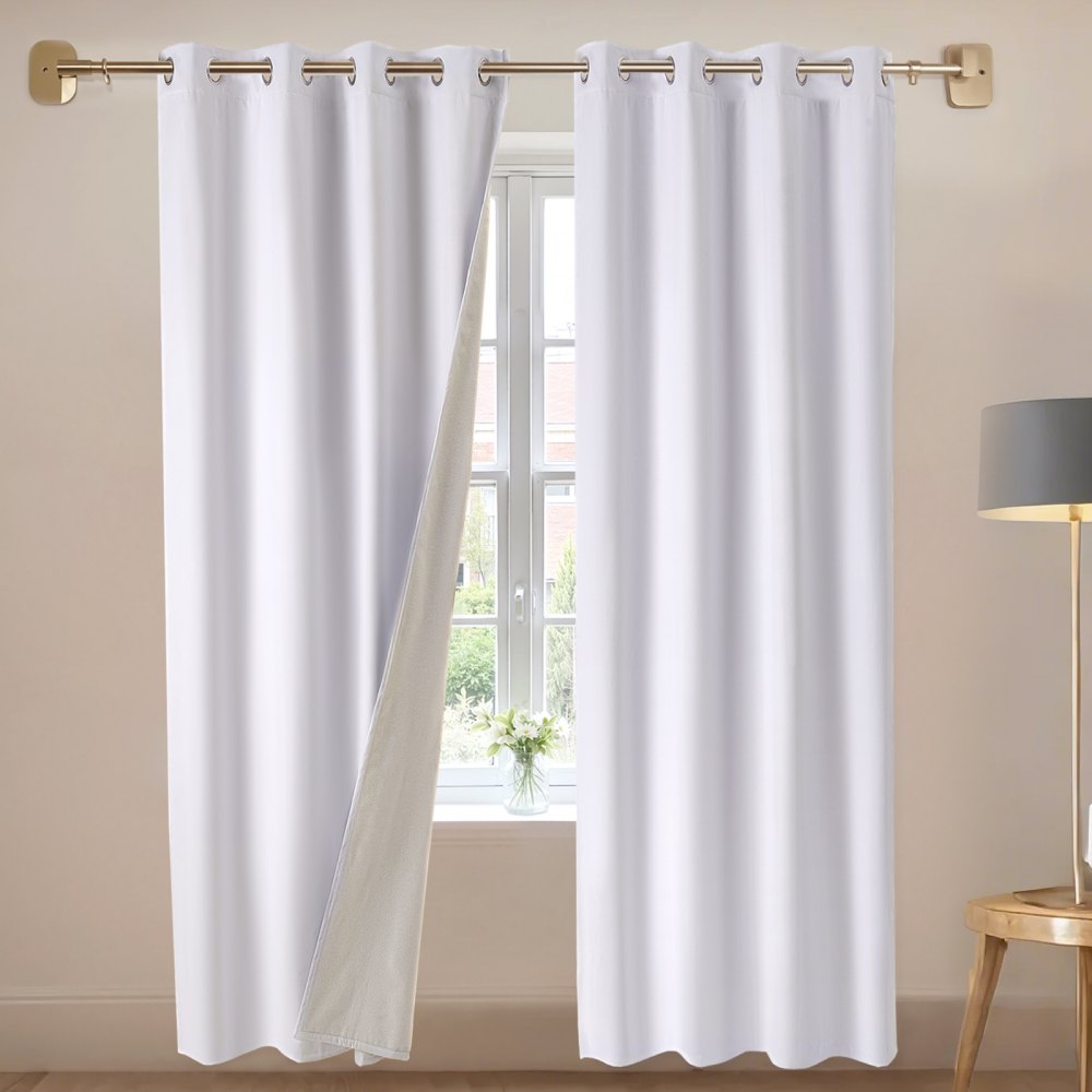24016BSFH133213 - Triple-Layer 52x84 Blackout Curtains for Light Blocking