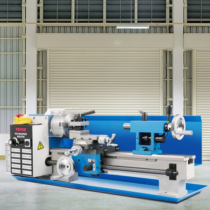 010631700507 - Compact 7"x14" Wood Lathe with 550W Motor & LED Light