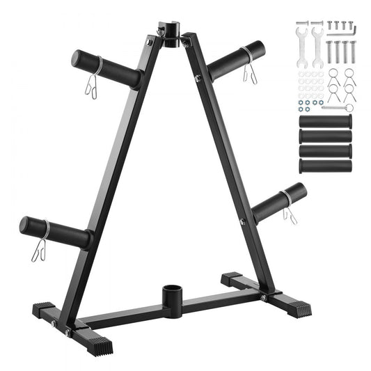 YFRK-B32 - Compact 300 lbs Weight Plate Rack for Home & Gym