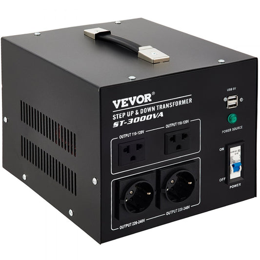 ST-3000VA - Powerful 3000W Voltage Converter with 4 AC Outlets