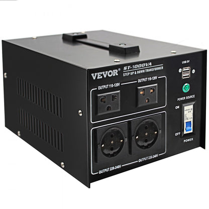 ST-1000VA - 1000W Voltage Converter with Multiple AC Outlets