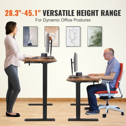 ZWE-DDJ-SS-09 - VEVOR Adjustable Desk 28.3'' to 45.1'' for Ergonomic Comfort