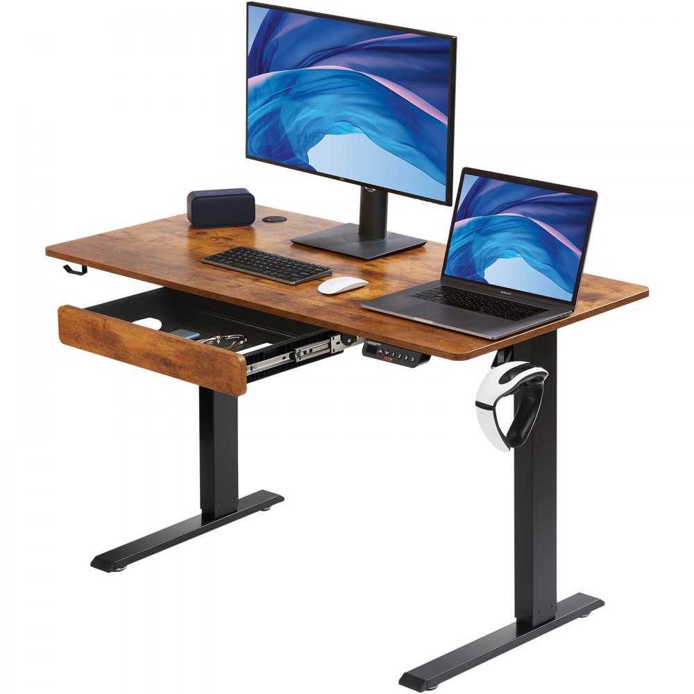 ZWE-DDJ-SS-09 - VEVOR Adjustable Desk 28.3'' to 45.1'' for Ergonomic Comfort