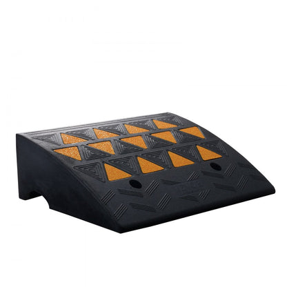 S001 - Heavy Duty Rubber Curb Ramp 6" Rise for Vehicles and Wheelchairs
