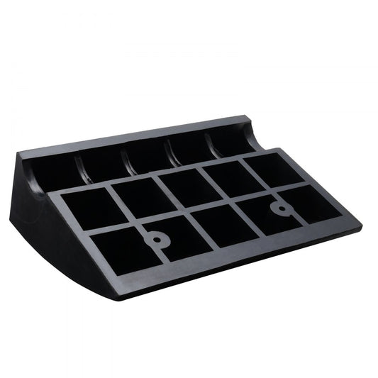 S001 - Heavy Duty Rubber Curb Ramp 6" Rise for Vehicles and Wheelchairs