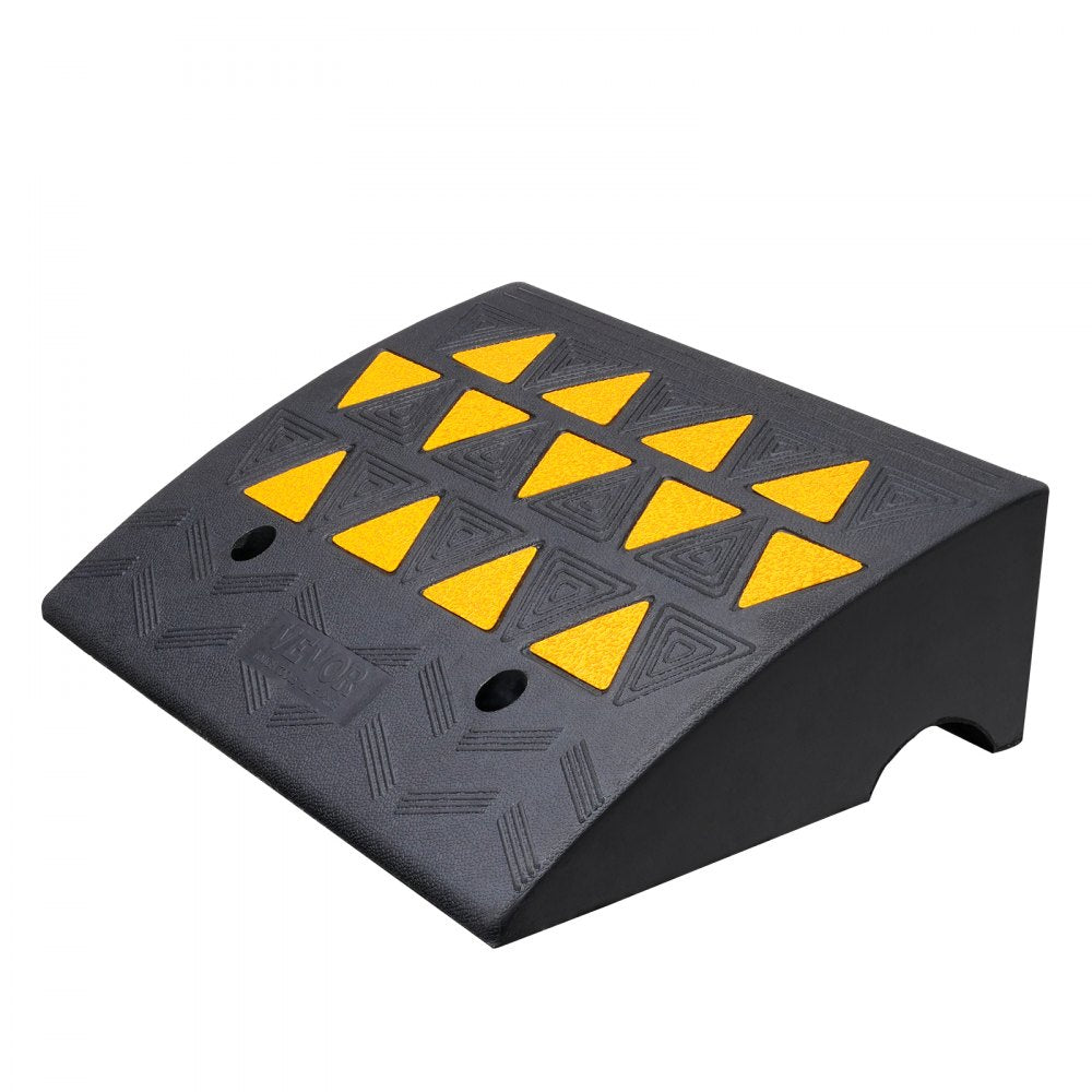 S001 - Heavy Duty Rubber Curb Ramp 6" Rise for Vehicles and Wheelchairs