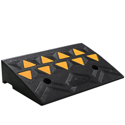 S001 - Heavy-Duty Rubber Curb Ramp for Trucks and Wheelchairs, 4.25" Rise