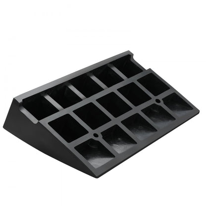 S001 - Heavy-Duty Rubber Curb Ramp for Trucks and Wheelchairs, 4.25" Rise