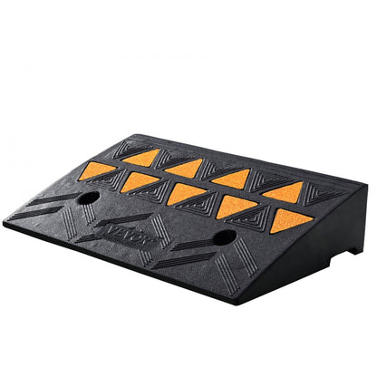 S001 - Heavy-Duty Rubber Curb Ramp for Trucks and Wheelchairs, 4.25" Rise