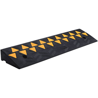 S001 - Heavy-Duty 3.7" Rubber Curb Ramp, 39.4" Length for Vehicles