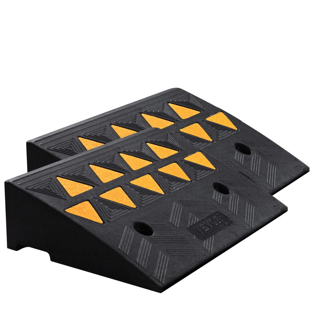 S001 - Heavy-Duty Rubber Curb Ramp for Vehicles, 33069 lbs Capacity