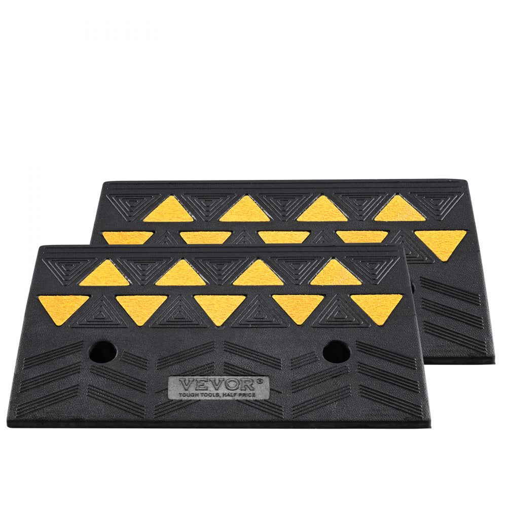 S001 - Heavy-Duty Rubber Curb Ramp for Vehicles, 33069 lbs Capacity
