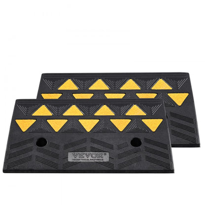 S001 - Heavy-Duty Rubber Curb Ramp for Vehicles, 33069 lbs Capacity
