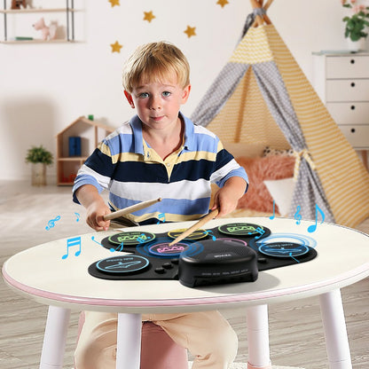 WG2 - 7-Pad Electric Drum Set for Kids with Headphone Jack