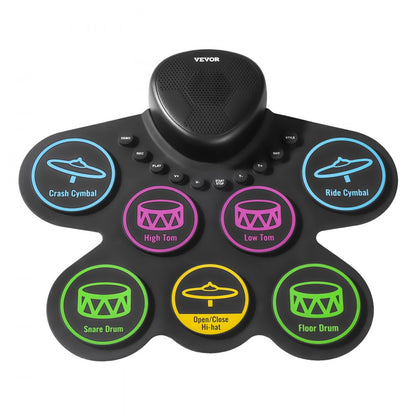 WG2 - 7-Pad Electric Drum Set for Kids with Headphone Jack