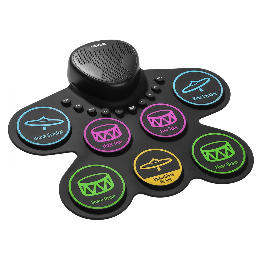 WG2 - 7-Pad Electric Drum Set for Kids with Headphone Jack