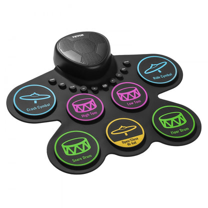 WG2 - 7-Pad Electric Drum Set for Kids with Headphone Jack
