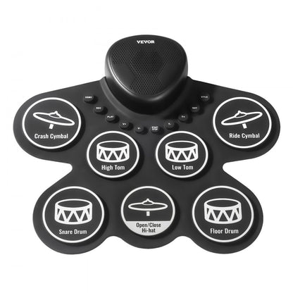 WG2 - 7-Pad Kids Electronic Drum Set with Headphone Jack & Built-in Speaker