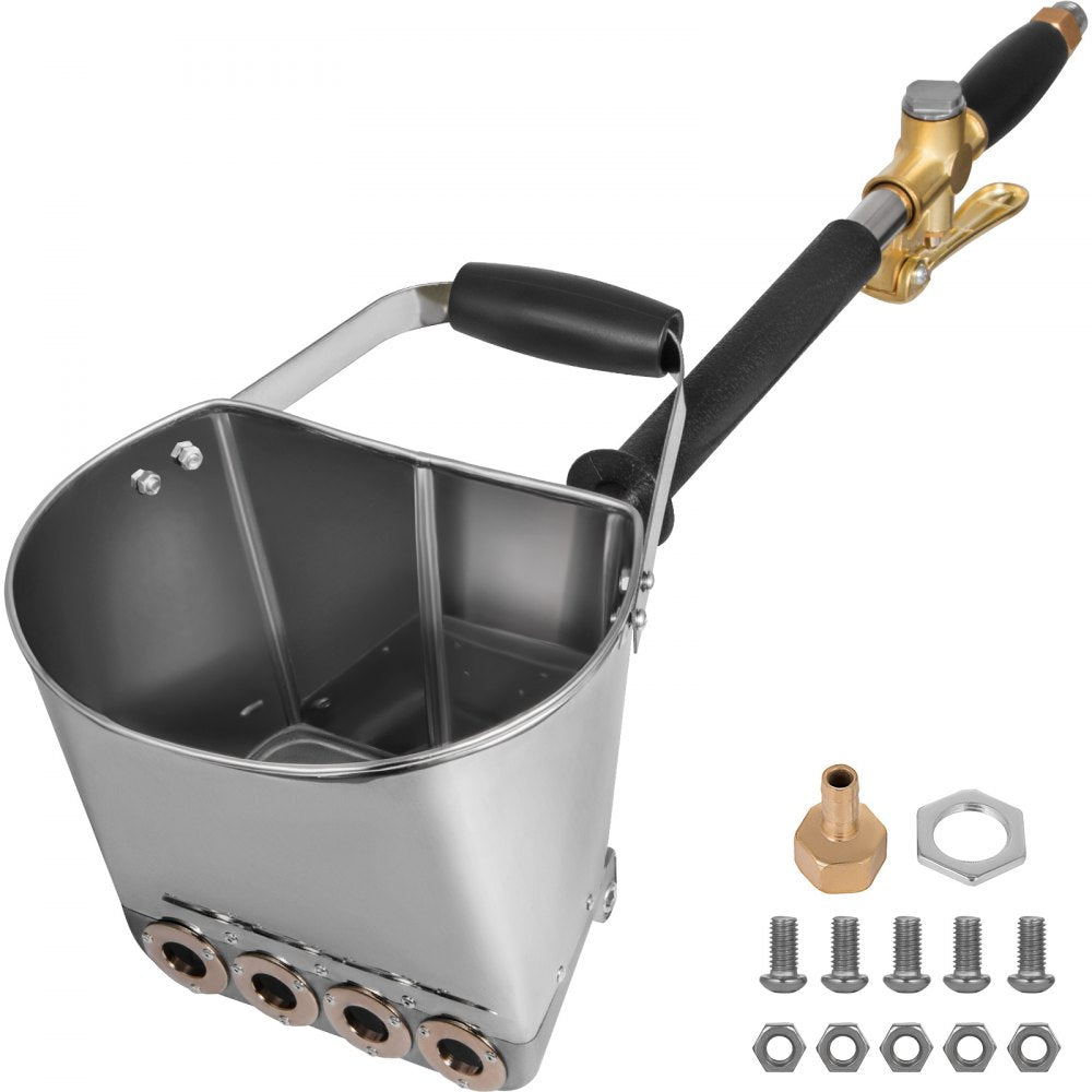 010372164806 - Lightweight Stainless Steel 4-Nozzle Cement Sprayer for Easy Wall Application