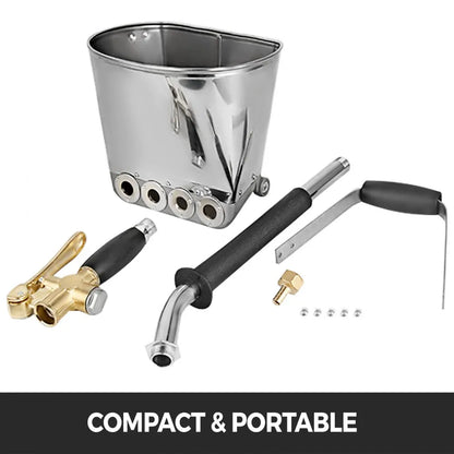 010372164806 - Lightweight Stainless Steel 4-Nozzle Cement Sprayer for Easy Wall Application