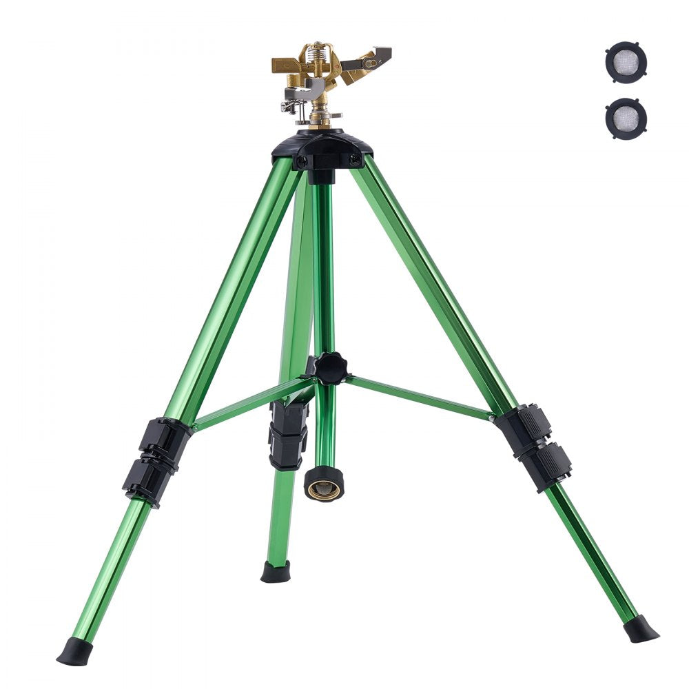 HX-3311CN - Brass Impact Sprinkler on Adjustable Tripod, Covers 5539 sq. ft
