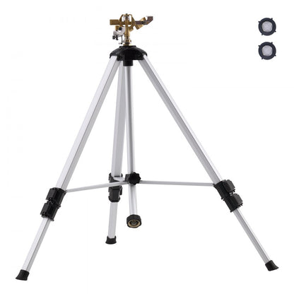 HX-3317DN - 360° Adjustable Brass Tripod Sprinkler for 5539 sq. ft. Coverage