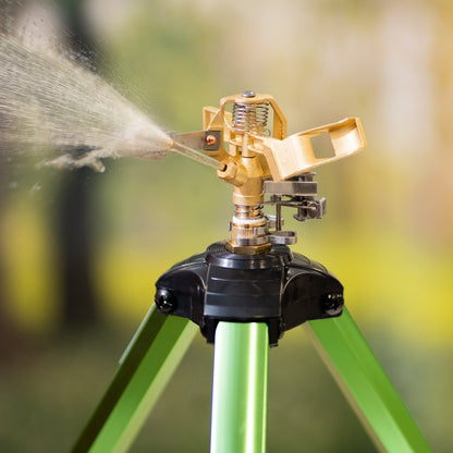 HX3311CN2 - Adjustable 360° Brass Tripod Sprinkler for 5539 sq. ft. Coverage