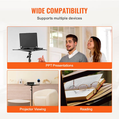 ZG-SJJTY - Adjustable 27-63" Projector Stand with Tray & Phone Holder