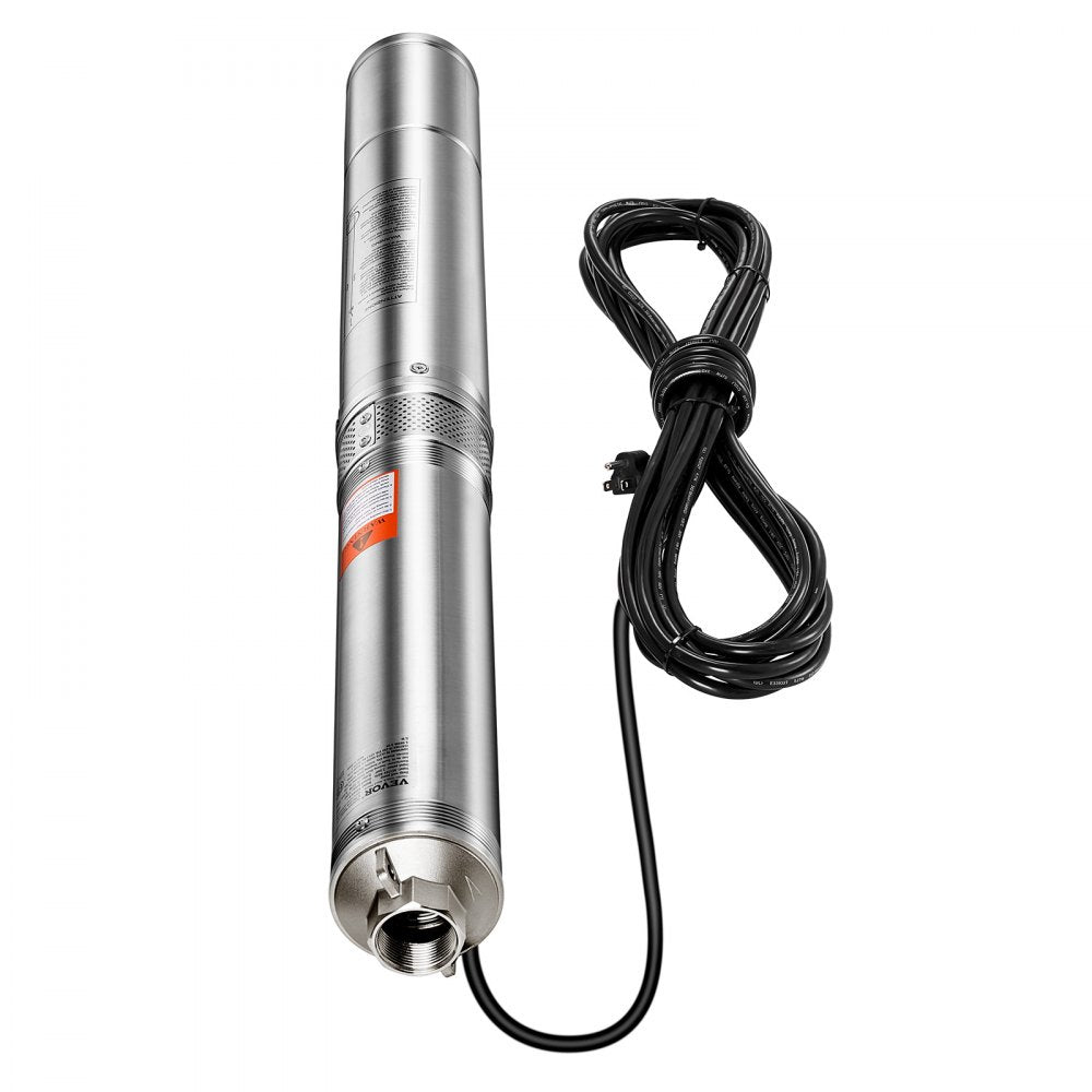 4SSM5/8-1 - 1.5HP Submersible Pump, 276ft Lift, Durable Stainless Steel