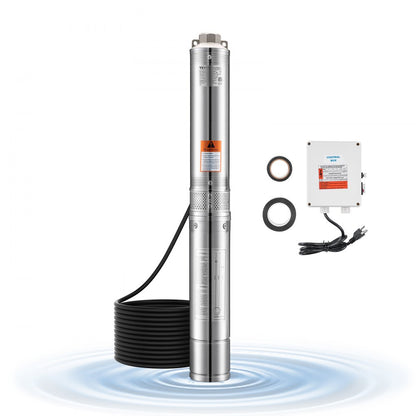 4SSM5/6-1 - 1HP Submersible Pump, 207ft Lift, 31.7GPM Flow Rate