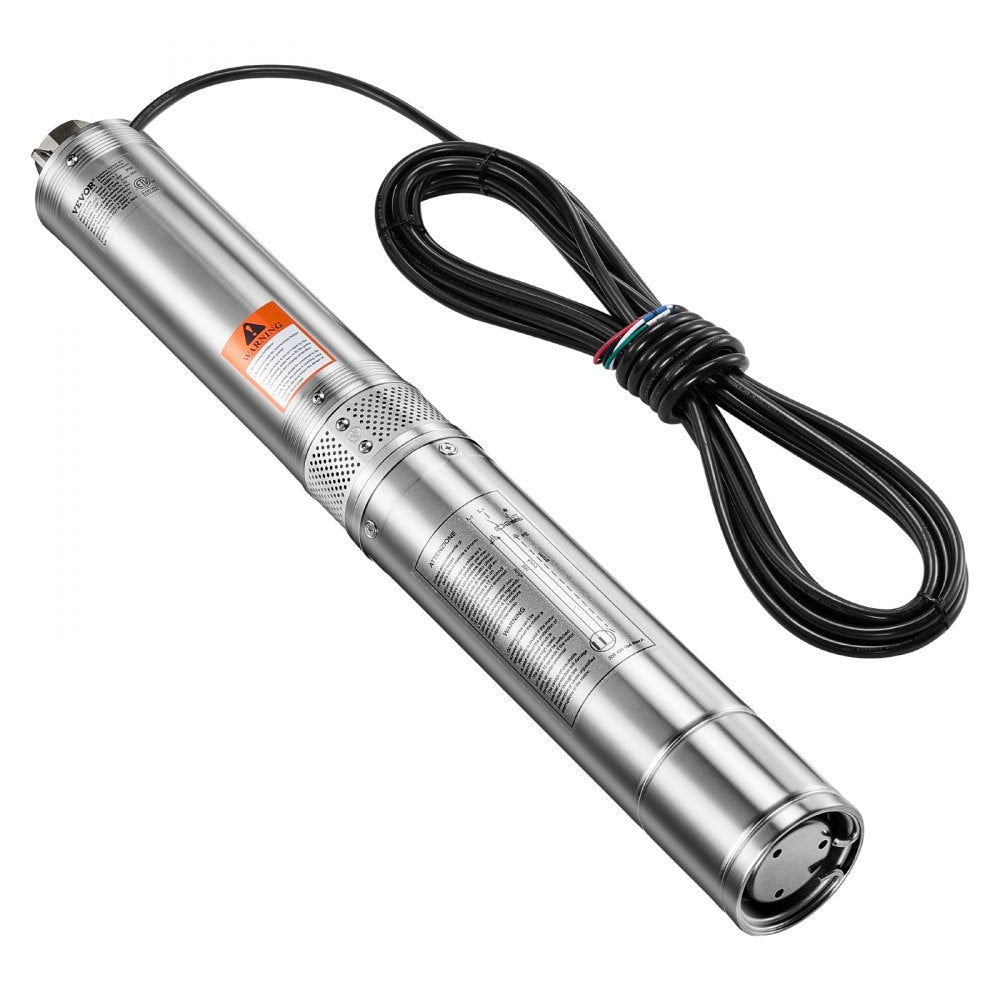 4SSM5/6-2 - 230V Deep Well Pump, 31.7 GPM, 207 ft Lift, Stainless Steel