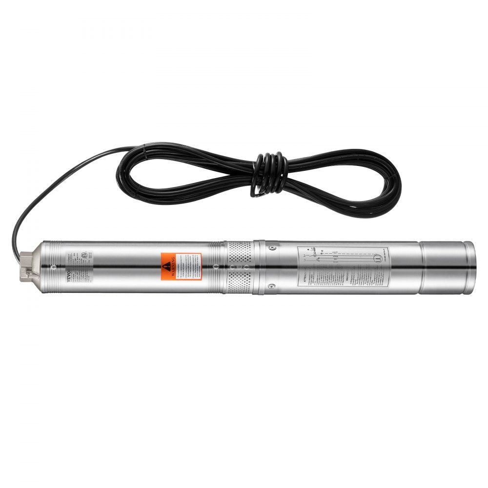 4SSM5/6-2 - 230V Deep Well Pump, 31.7 GPM, 207 ft Lift, Stainless Steel