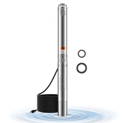 4SSM5/12-1 - Durable 2HP Deep Well Pump, 450 ft Lift, 31.7 GPM Flow