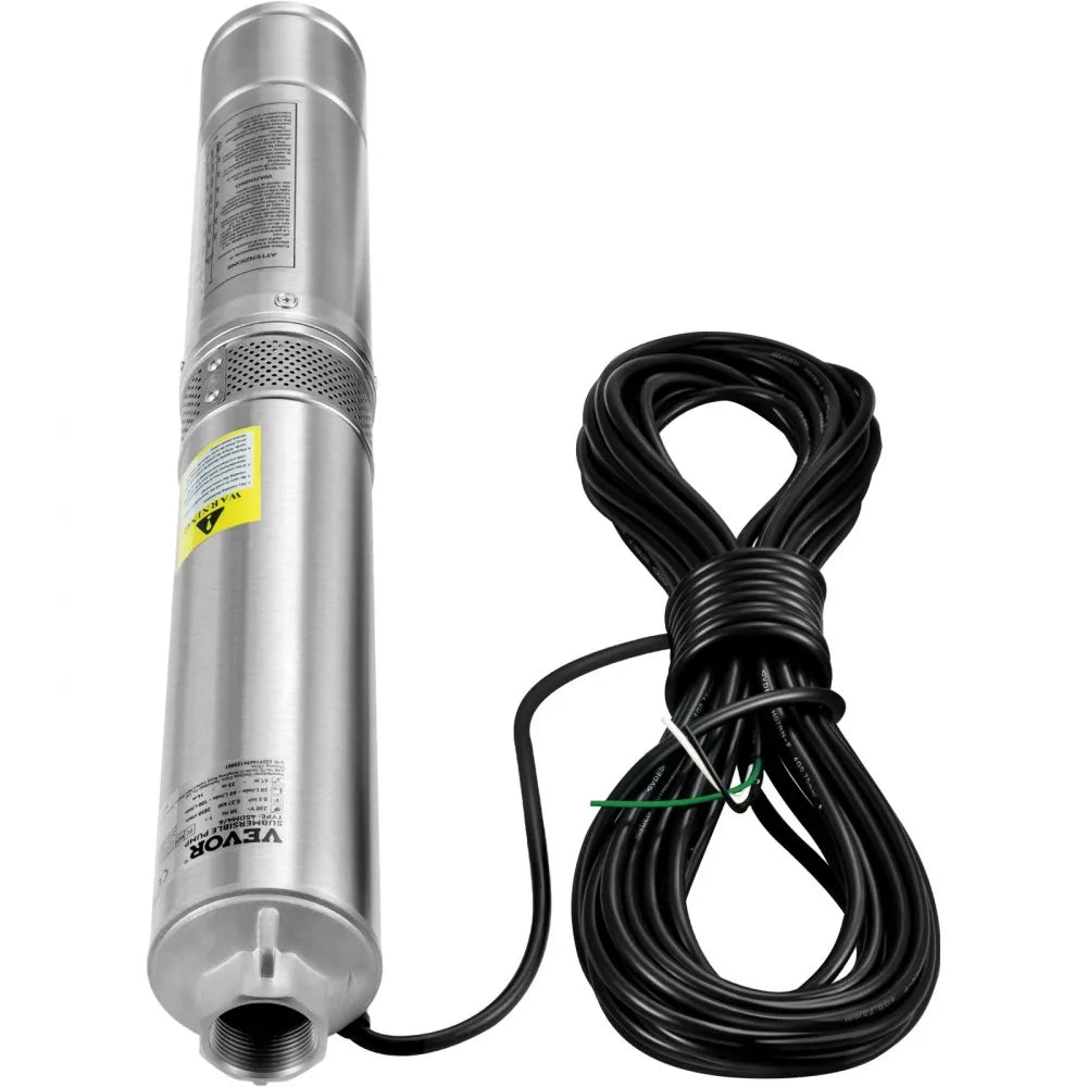 4SSM5/12 - 2HP Stainless Steel 4" Submersible Pump - 37GPM, 427ft Lift