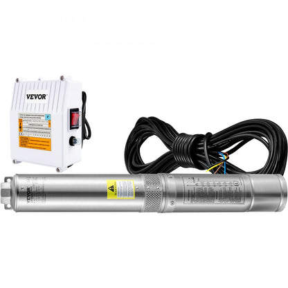 4SSM5/18 - 3HP VEVOR Deep Well Pump, 4" Diameter, 33ft Depth