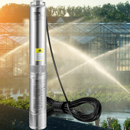 4SSM4/5 - 4" Stainless Steel Deep Well Pump, 167ft Depth, 28 GPM Flow