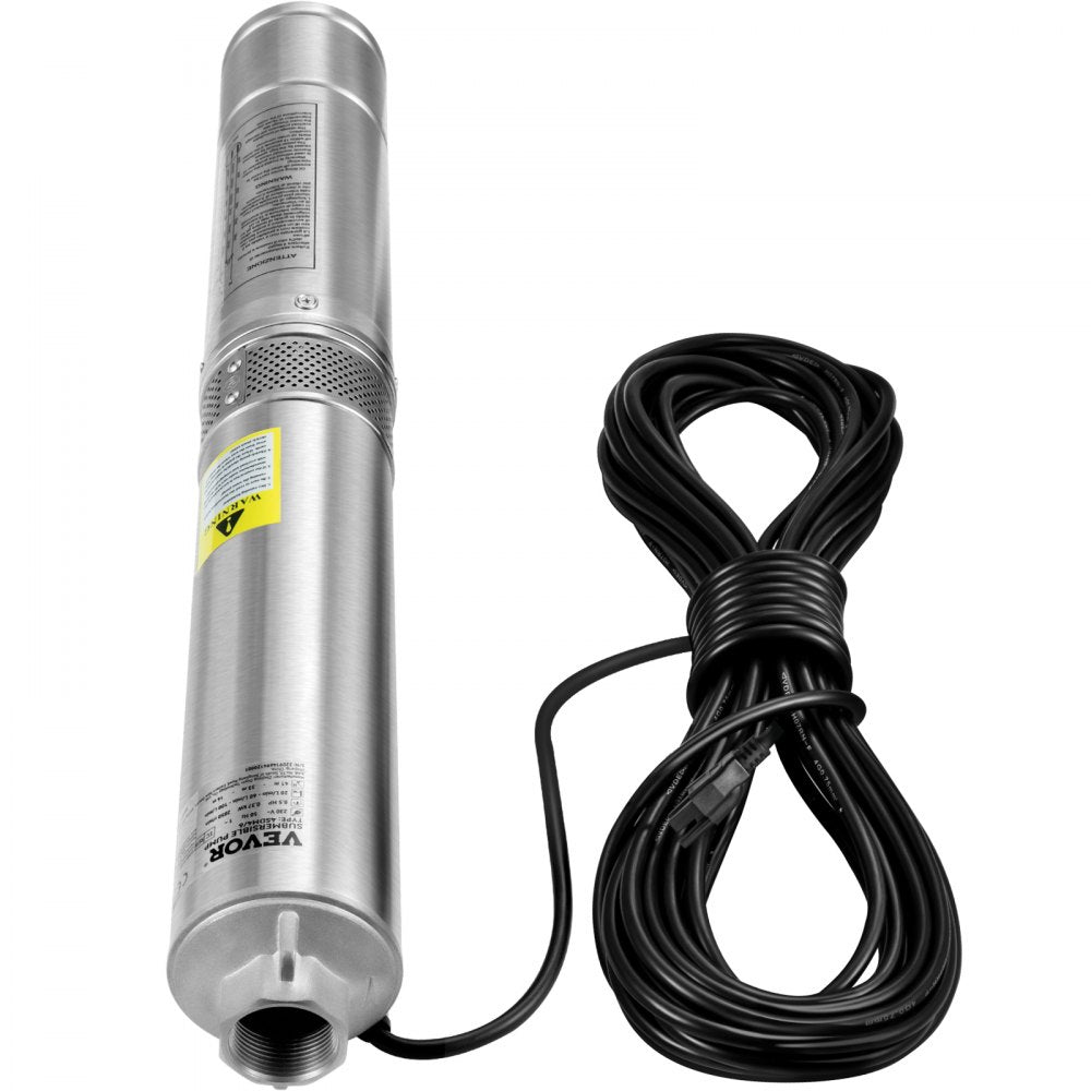 4SSM4/5 - 4" Stainless Steel Deep Well Pump, 167ft Depth, 28 GPM Flow