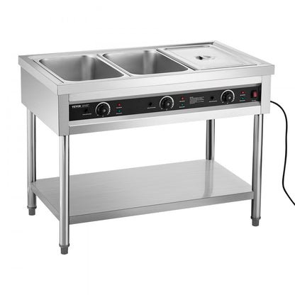 SFTLS3G110v1350w - Stainless Steel Food Warmer with Independent Temperature Control