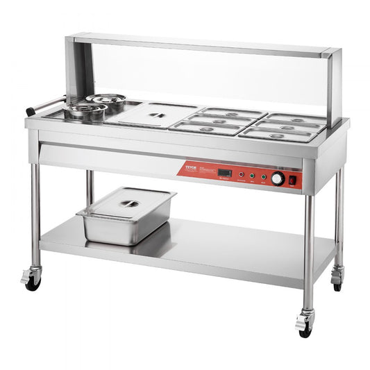 SKT1*1/1-6*1/3-6L*2 - Stainless Steel Electric Food Warmer with Adjustable Temperature