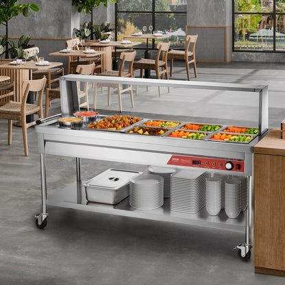 SKT1*1/1-6*1/2-6L*2 - Stainless Steel Electric Food Warmer with Temperature Control