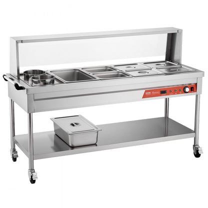 SKT1*1/1-6*1/2-6L*2 - Stainless Steel Electric Food Warmer with Temperature Control