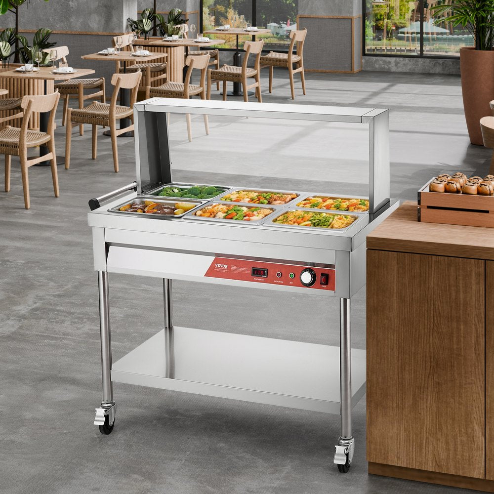 SKT1/2*6 - Stainless Steel Electric Food Warmer with Temperature Control