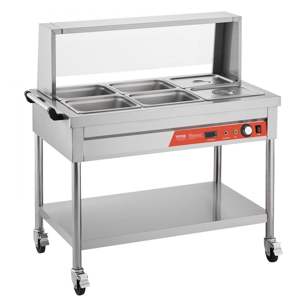 SKT1/2*6 - Stainless Steel Electric Food Warmer with Temperature Control