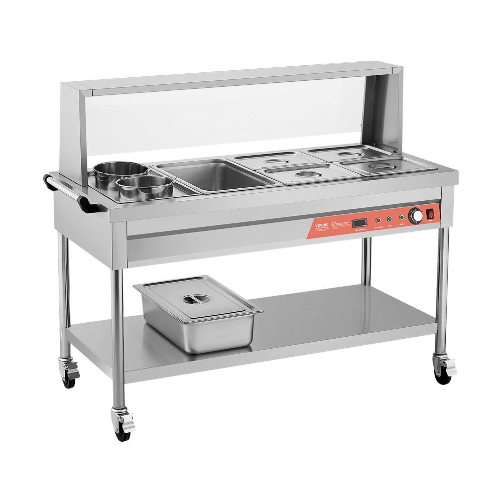 SKT1*1/1-4*1/2-6L*2 - Stainless Steel Food Warmer with Temperature Control