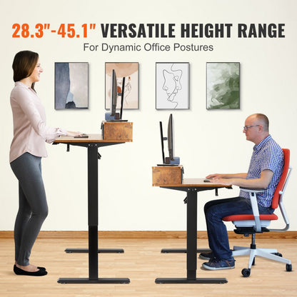 ZWE-DDJ-SS-11 - VEVOR Adjustable Desk 28.3”-45.1” for Comfort & Flexibility