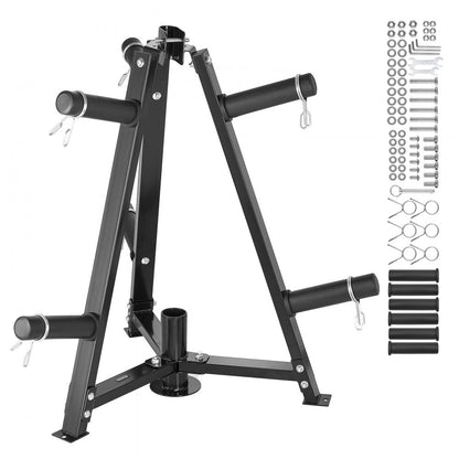 YFRK-B36 - Compact 300 lbs Weight Plate Rack for Home Gym Storage