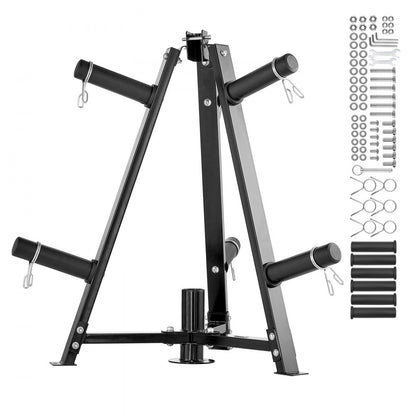YFRK-B36 - Compact 300 lbs Weight Plate Rack for Home Gym Storage