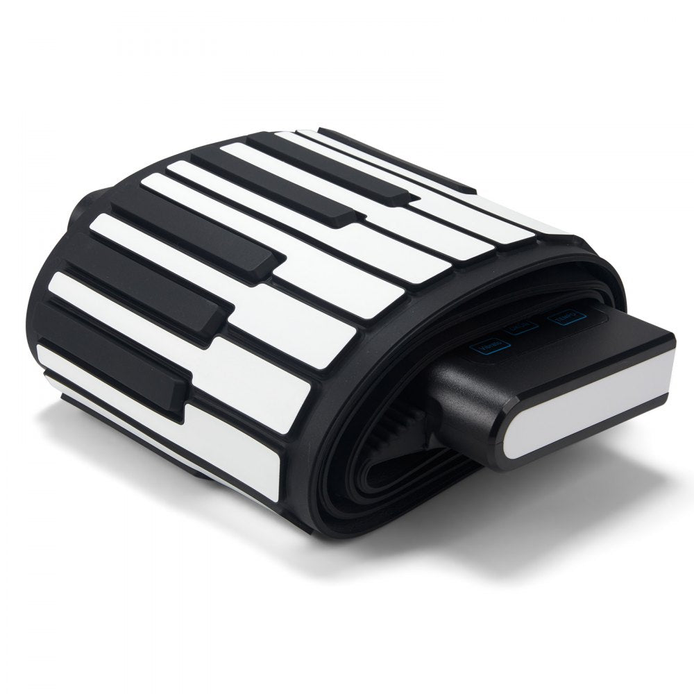 BR-A-88 - Portable 88-Key Silicone Piano with Rechargeable Battery & LED Display