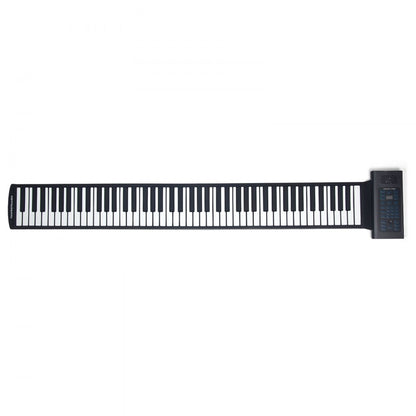 BR-A-88 - Portable 88-Key Silicone Piano with Rechargeable Battery & LED Display