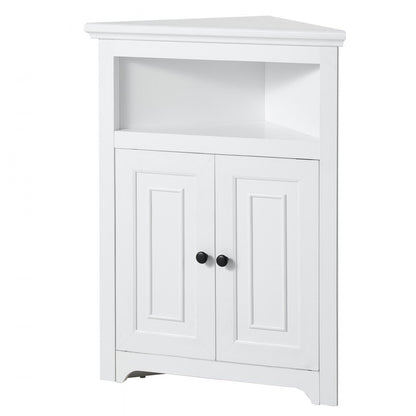 J10032-33-FB - Triangular Corner Cabinet with Robust Shelves & Safety Features